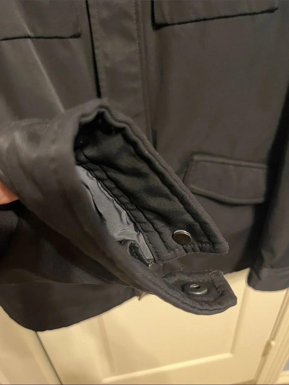 Banana Republic Black Military-Style Field Jacket